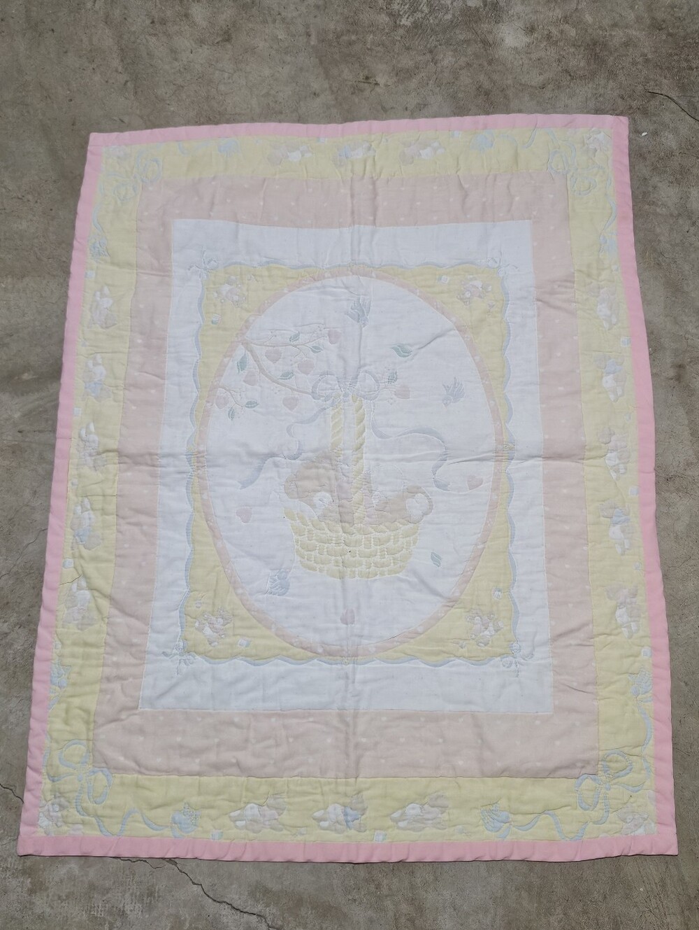 Handmade Baby Quilt Vintage